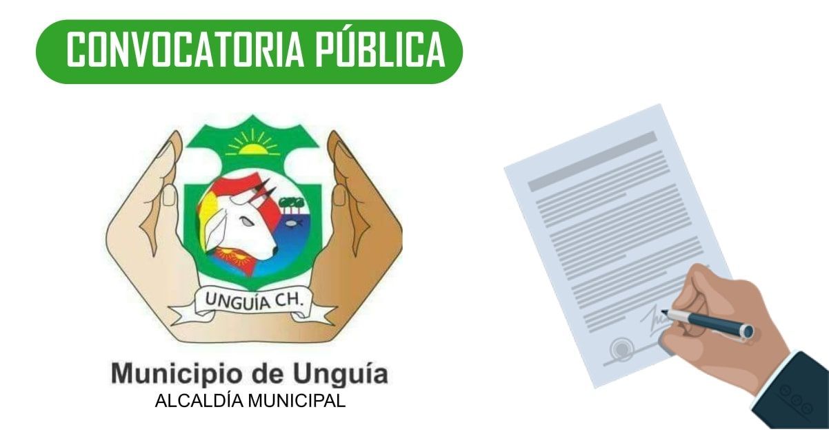 Aviso de convocatoria Pública municipio de Unguía Chocó