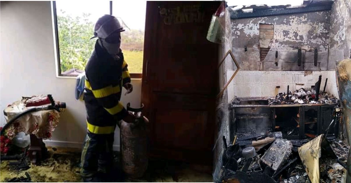 En El Tres, incendio consumió su vivienda, quedaron sin nada
