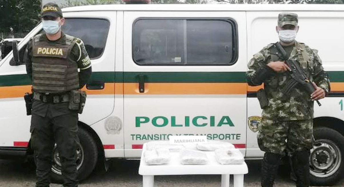 Mediante encomienda enviaron marihuana