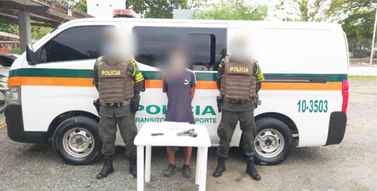 Capturado en Chigorodó por portar arma de fuego sin permisos
