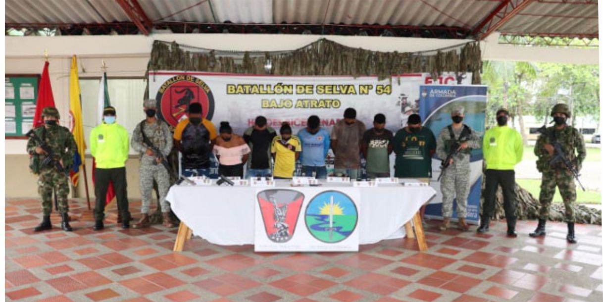 Capturados ocho presuntos integrantes del "Clan del Golfo"