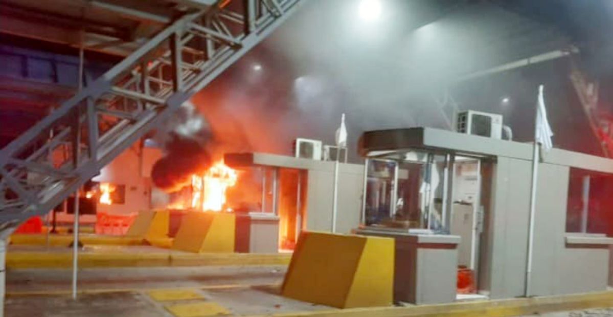 Dos estructuras quemadas en medio de los bloqueos en Urabá