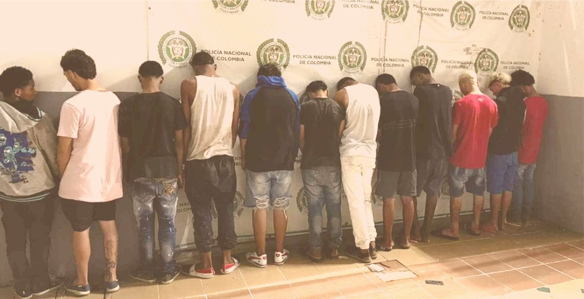Fueron aprehendidos 12 pandilleros en Apartadó