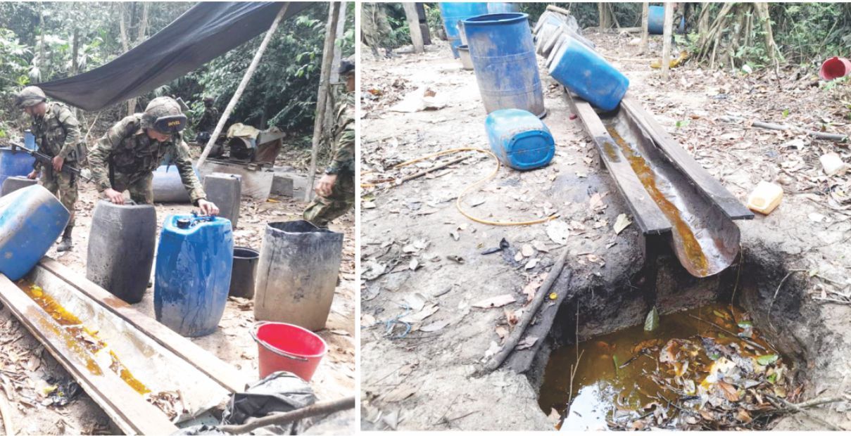 Destruido laboratorio de cocaína en zona rural de Turbo