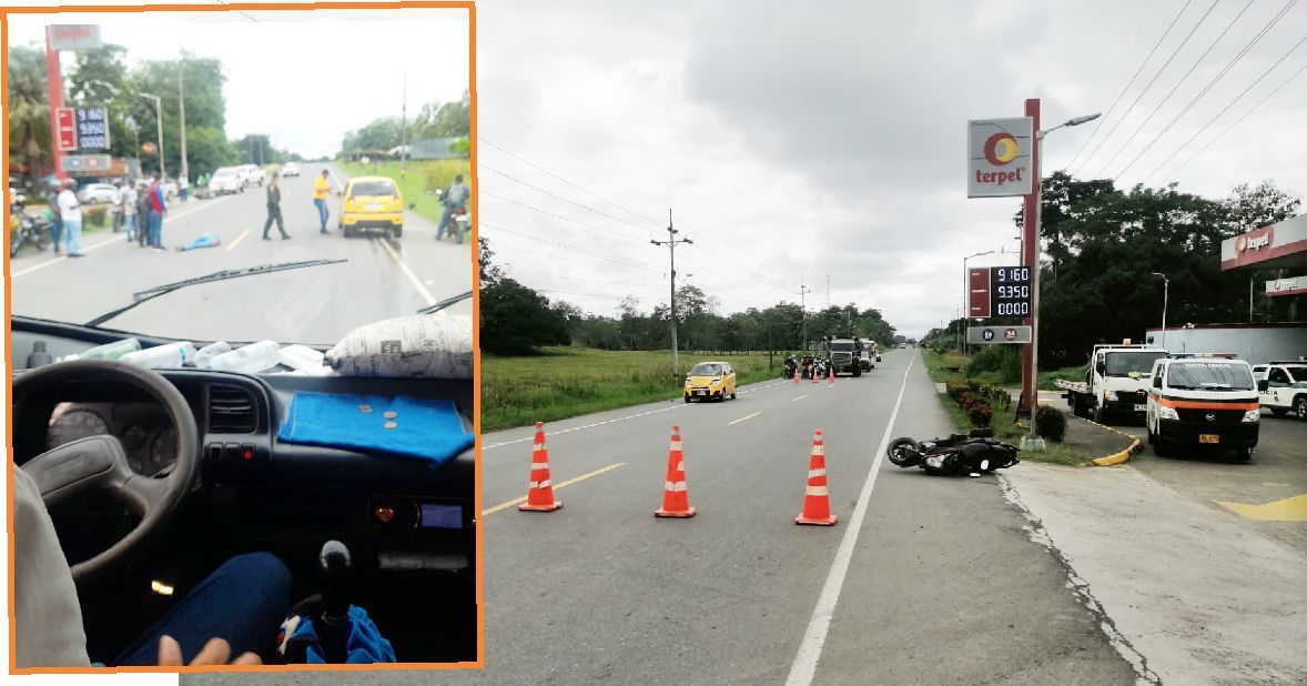 Profesional de la salud lesionada en accidente de tránsito