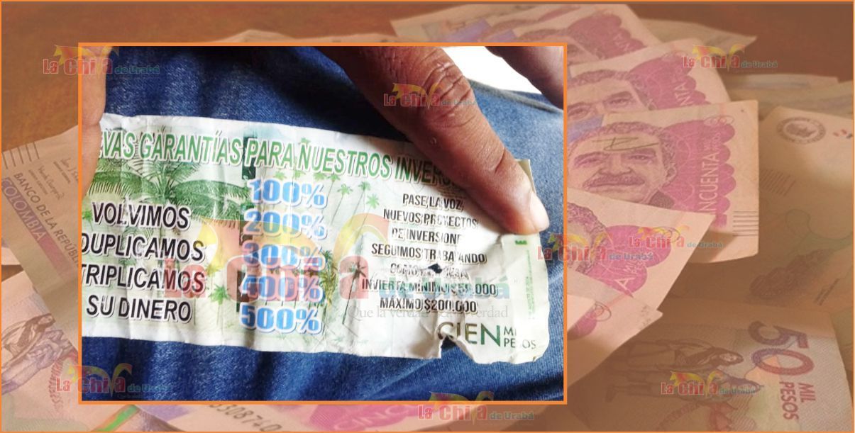 Miles de personas cayeron en falsa pirámide en Urabá, Chocó y Córdoba
