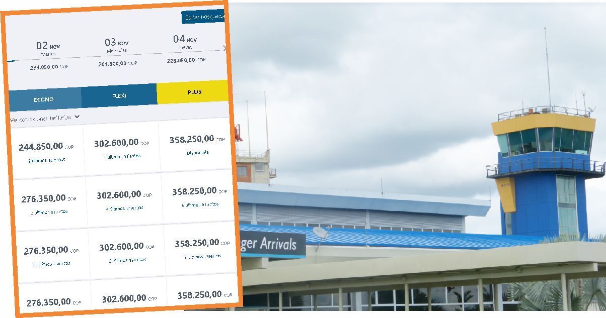 ¡Por las nubes!  Los precios de vuelos entre Urabá y Medellín