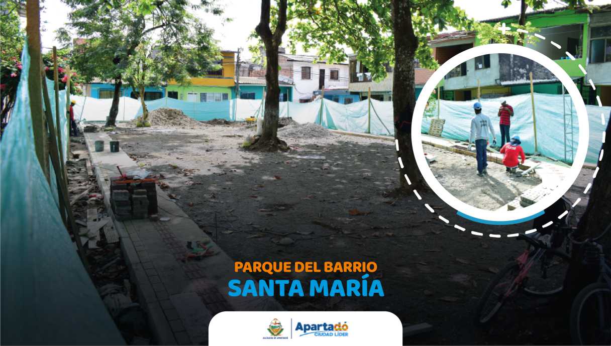 En ejecución la construcción de parques en Apartadó | Barrio Santa María