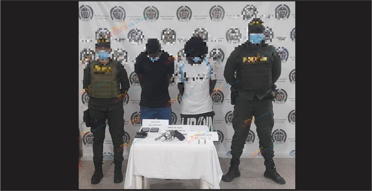 Por robar celulares fueron capturados dos sujetos en Turbo