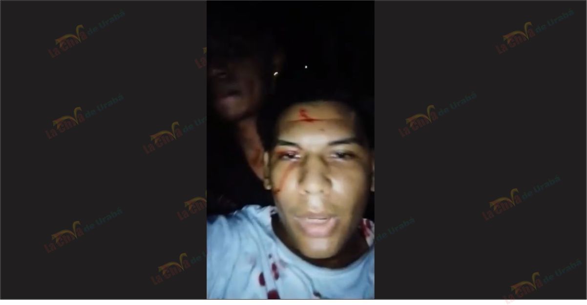 A joven de Apartadó lo machetearon y él mismo se  grabó en video