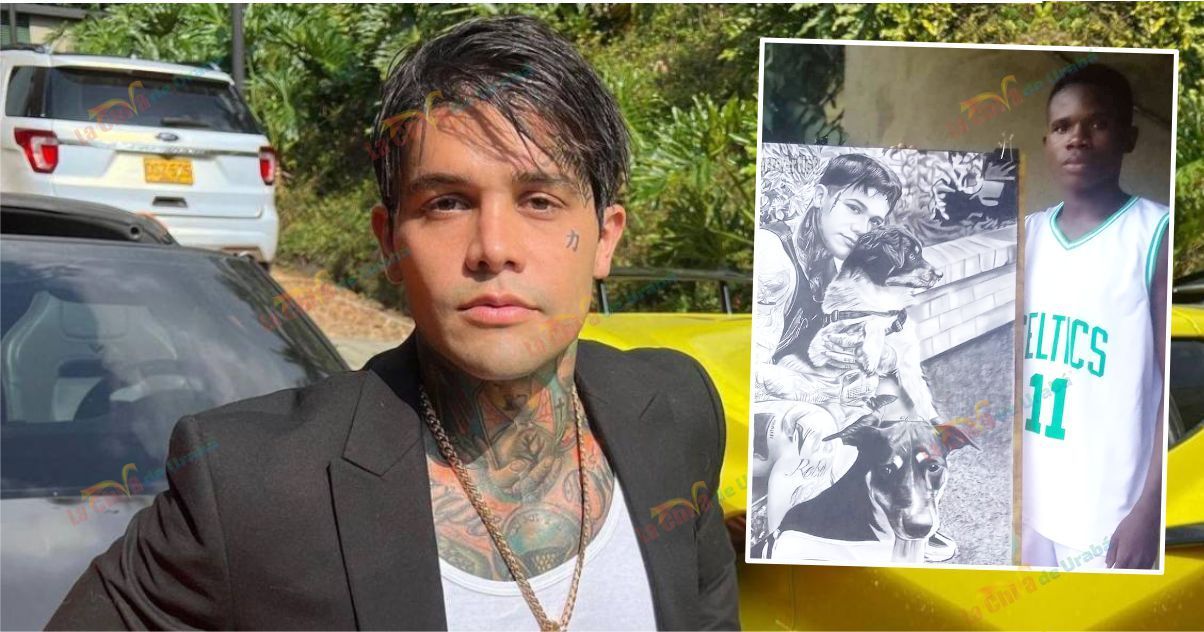 “El dibujo que le hice a Yeferson Cossio se lo robaron”: artista de Urabá