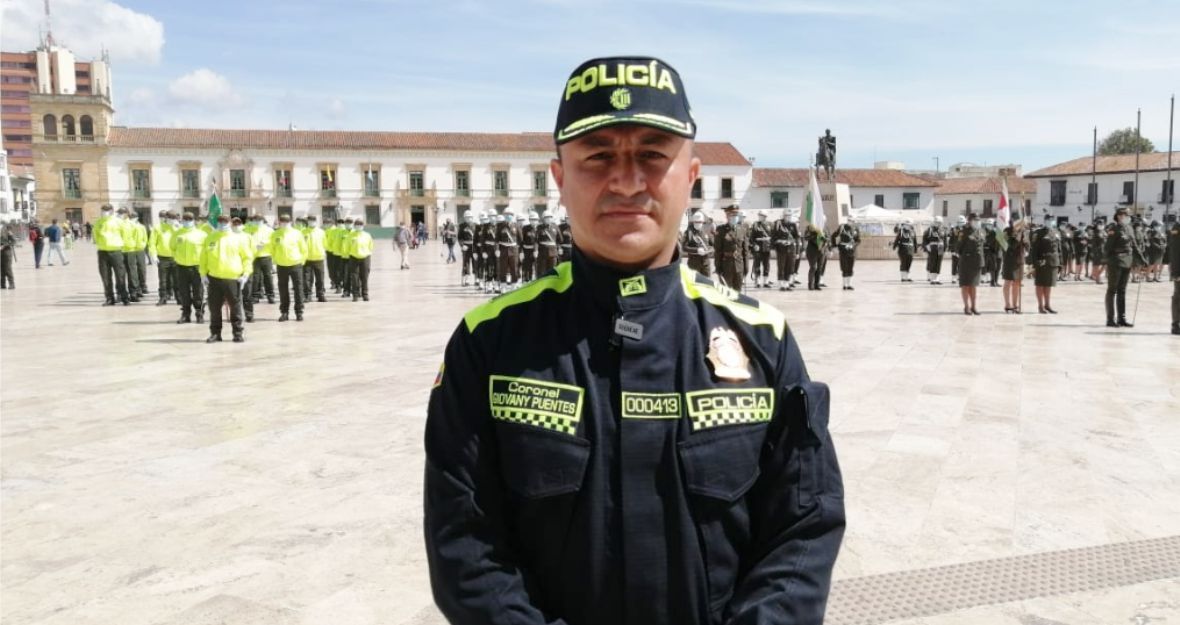 El Coronel Giovanny Puentes de Urabá a Boyacá