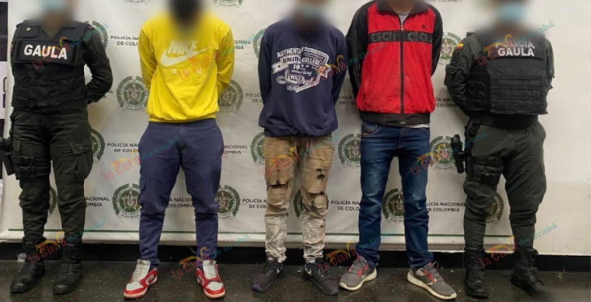 Capturados por extorsionar a residentes en Urabá