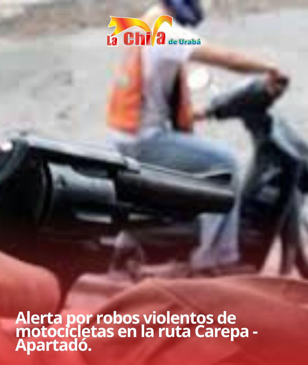Los bajaron de la moto en el puente de Carepa