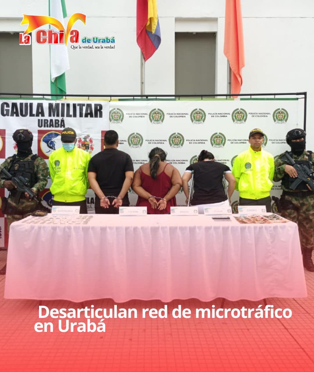 “La Chola", "El Indio" y "Leidy" capturados por Microtráfico
