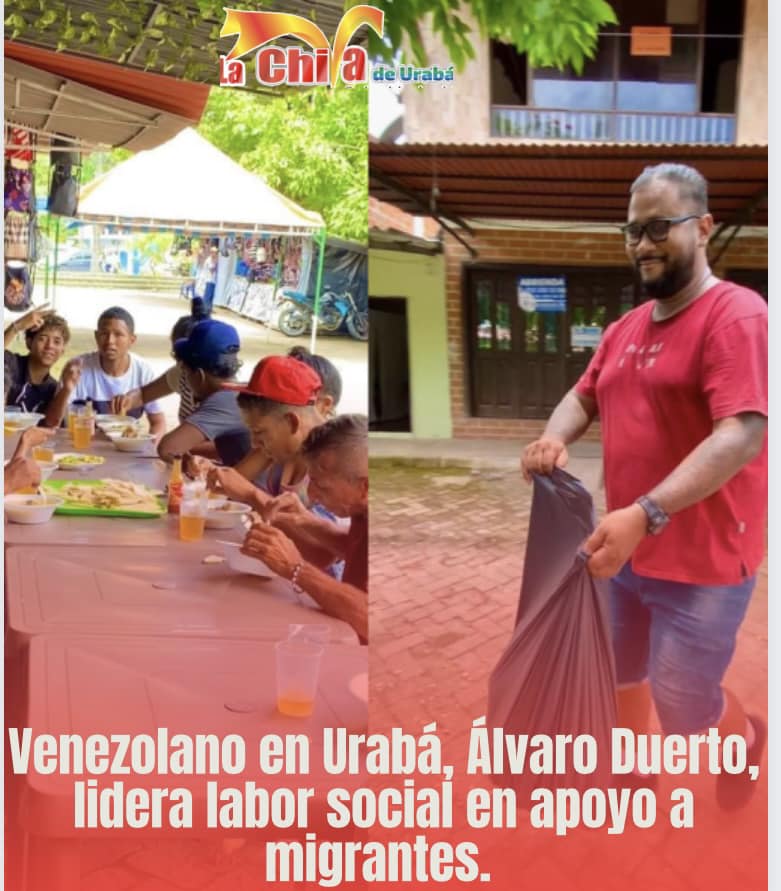 Álvaro Duerto, el venezolano que le tiende la mano a los migrantes