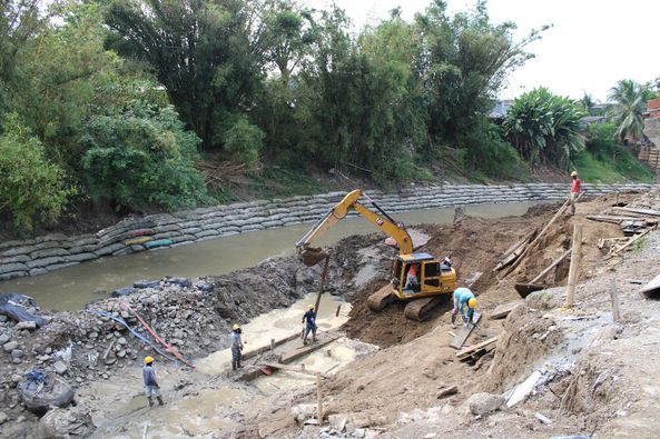 Avanzan las obras de Parques del Río Apartadó