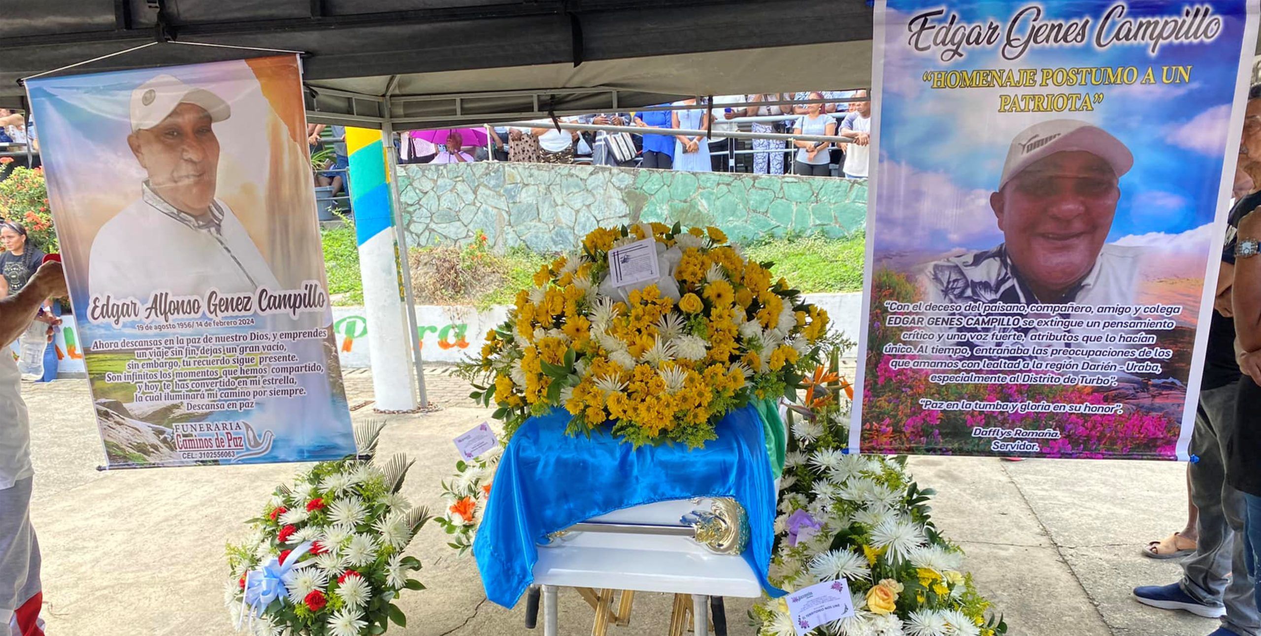 Edgar Genez Campillo tuvo un sepelio en grande