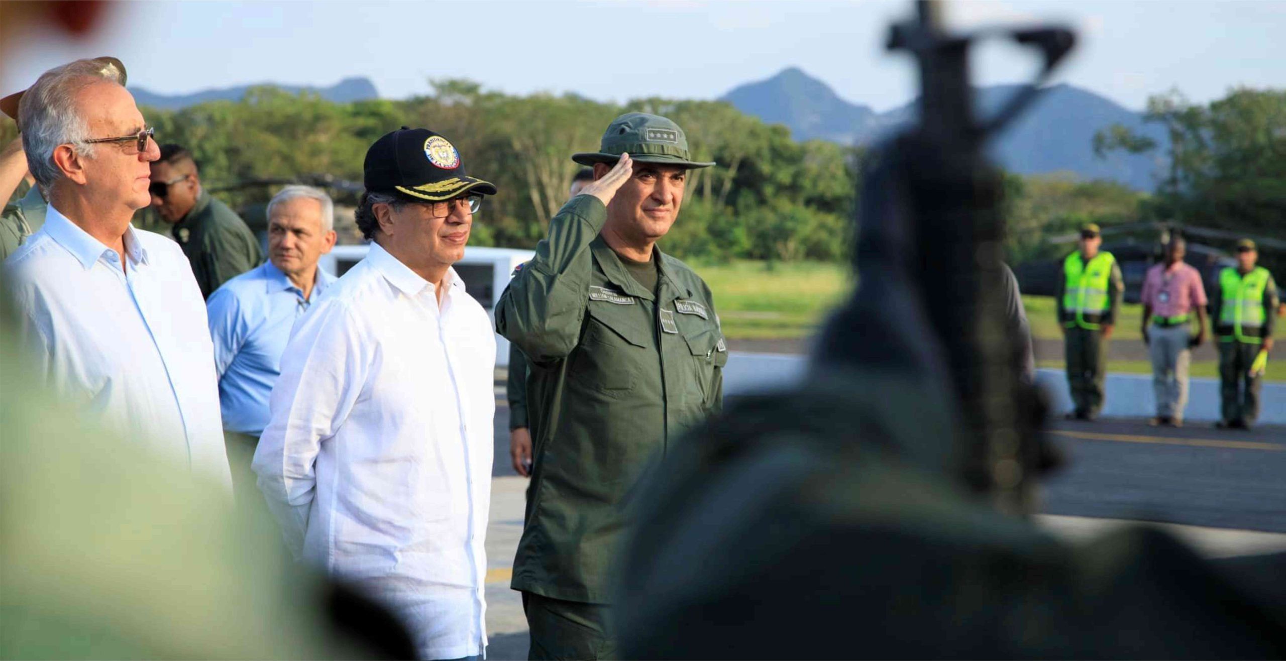 El presidente Petro estuvo con la Policía en Mariquita