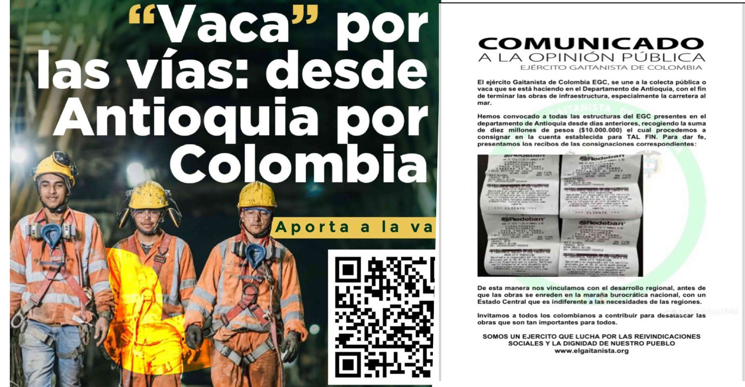 Hasta los Gaitanista pusieron 10 millones para la Vaca por las Vías de Antioquia que propuso Uribe