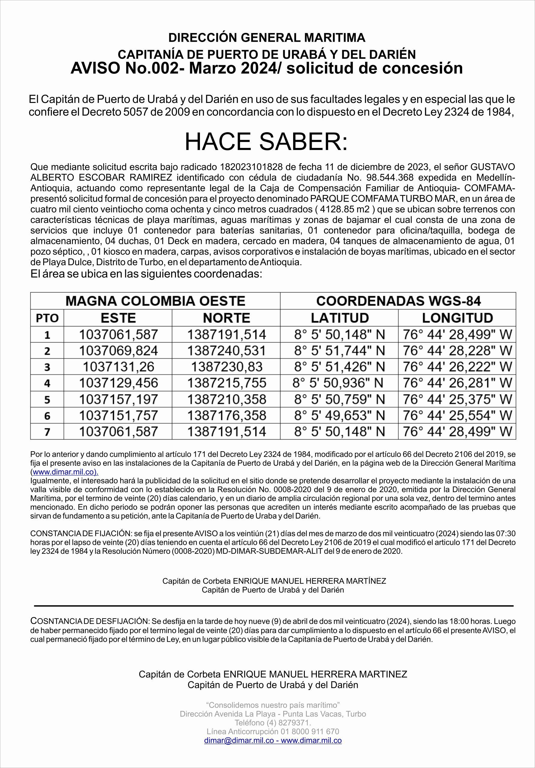 DIRECCIÓN GENERAL MARITIMA