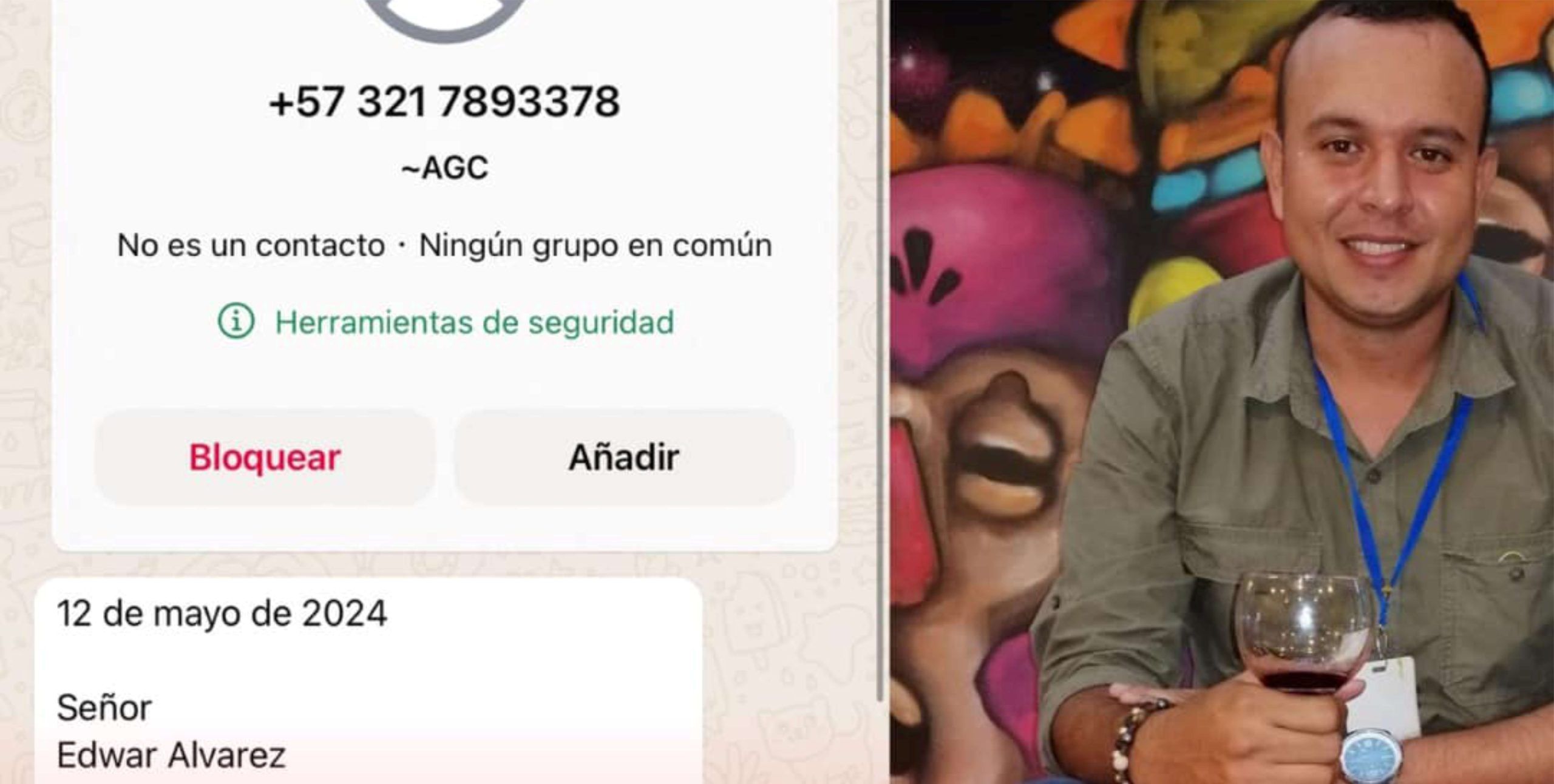 Ante las autoridades fueron denunciadas las amenazas en contra del periodista Edward Fabian Álvarez de La Chiva de Urabá
