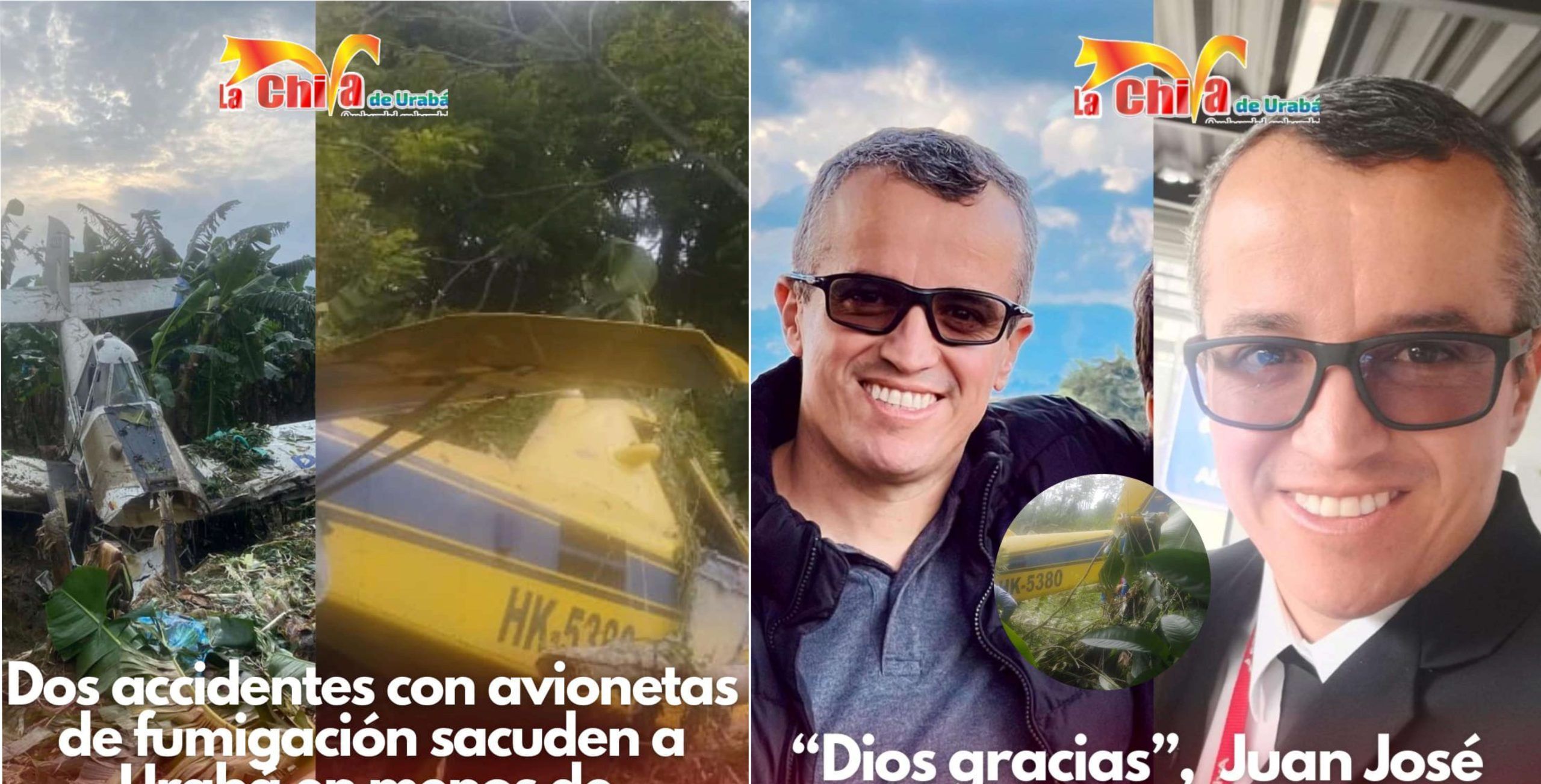 Cayó otra avioneta de fumigación en Apartadó, hace pocos días otro aparato se estrelló en Carepa