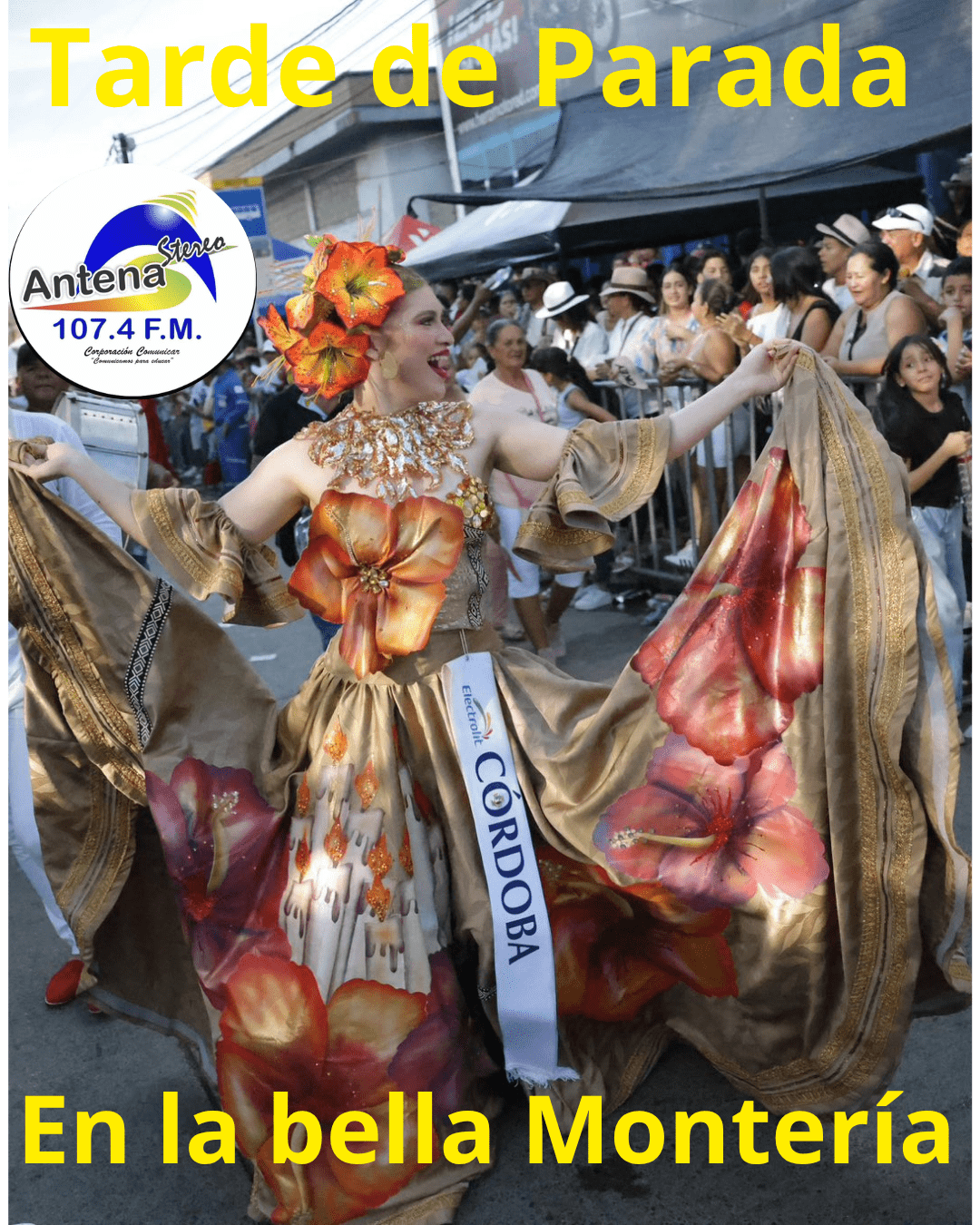 Desfile folclórico llenó de color y orgullo las calles de Montería