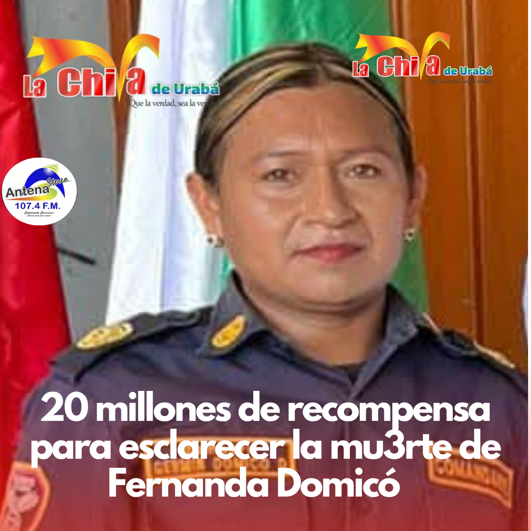 Consternación en Dabeiba por el asesinato de Fernanda Domicó, lideresa indígena trans y jefa de bomberos