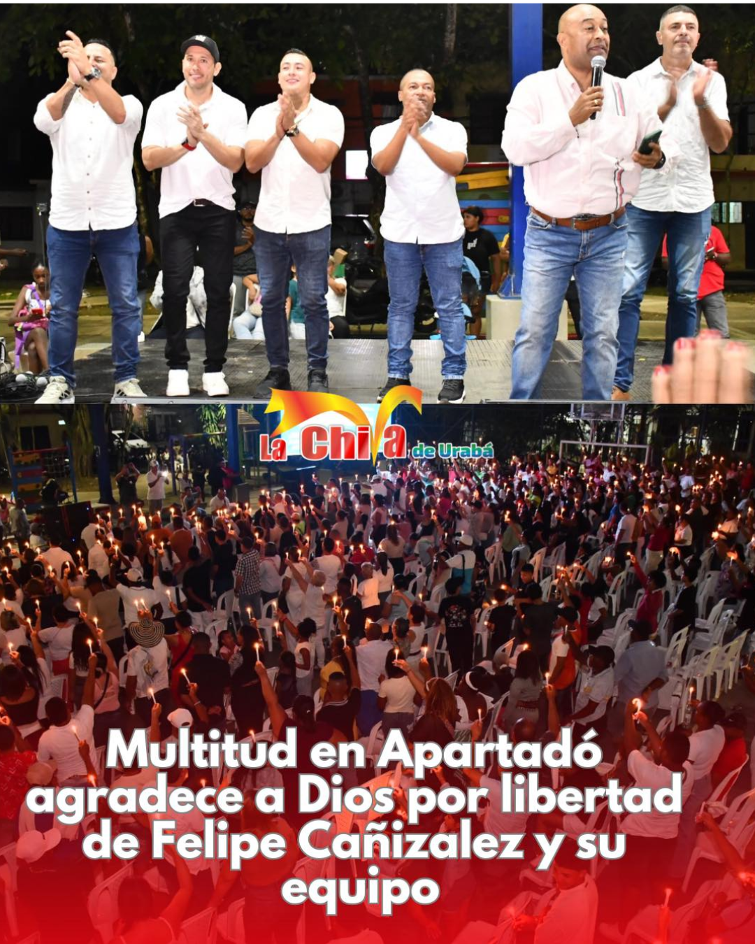 "La verdad siempre sale a la luz": En el coliseo de Laureles de Apartadó homenajearon a Felipe Cañizalez y a su equipo de gobierno
