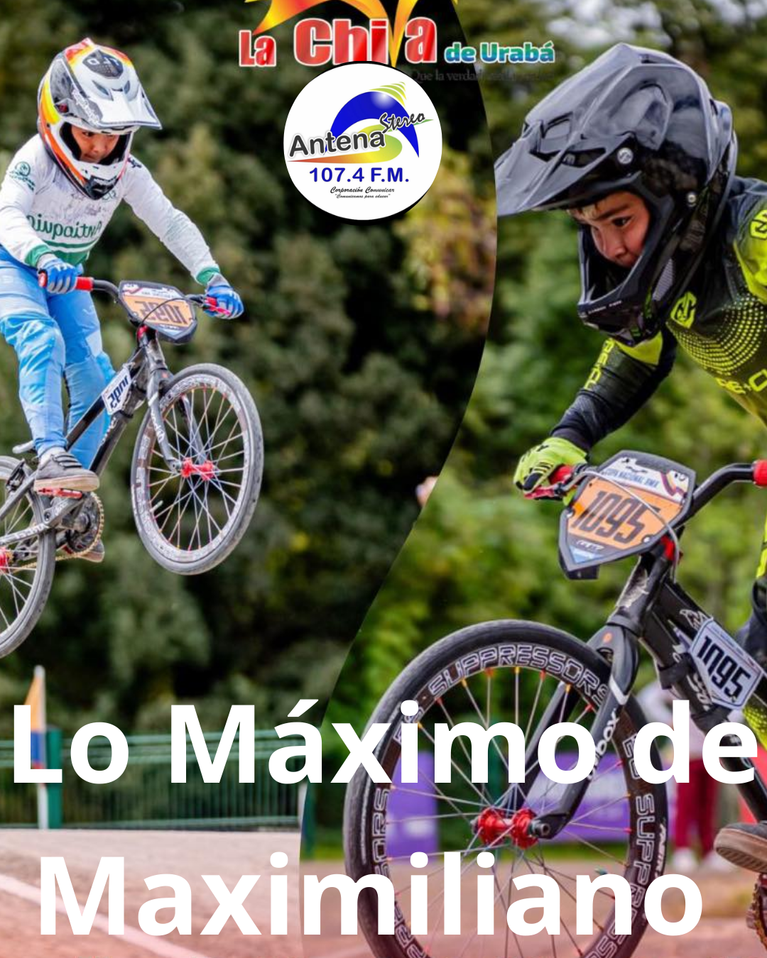 Maximiliano Castrillón del Club Los Fénix Voladores de Apartadó, fue lo máximo en la XI válida de BMX, en Bogotá