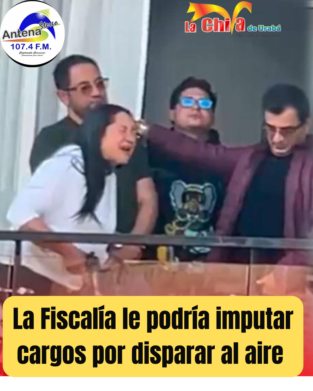 En el norte de Bogotá, mujer en aparente ebriedad disparó al aire desde un piso 12 y puso en peligro la vida de sus vecinos
