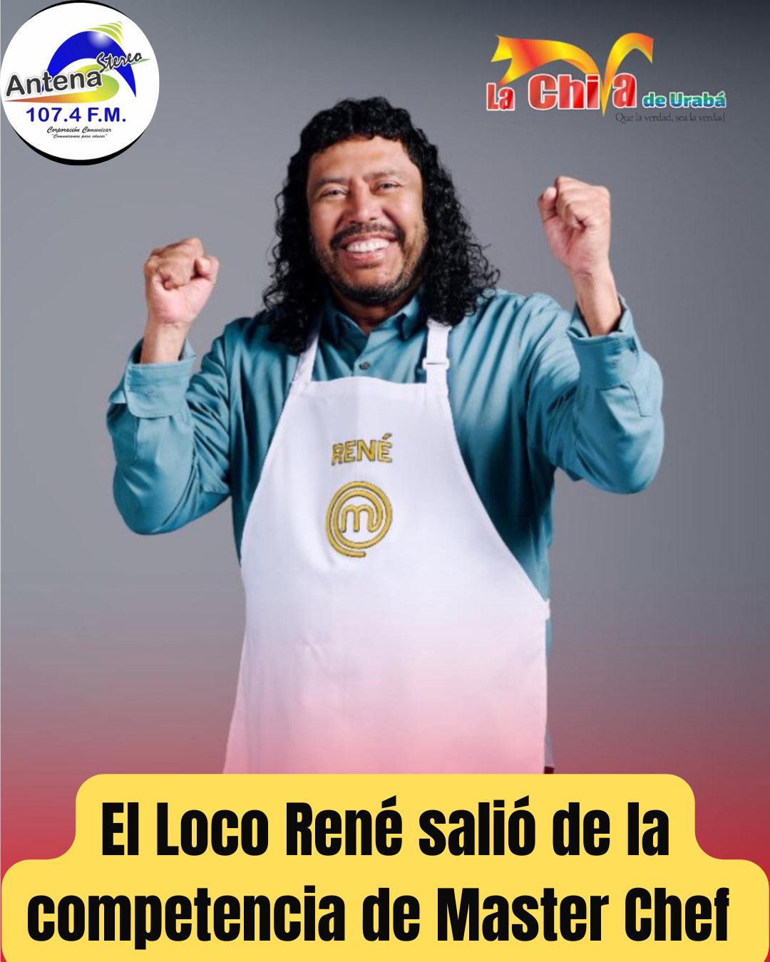 René Higuita, el del Escorpión se despidió de MasterChef Celebrity con sabor a gratitud