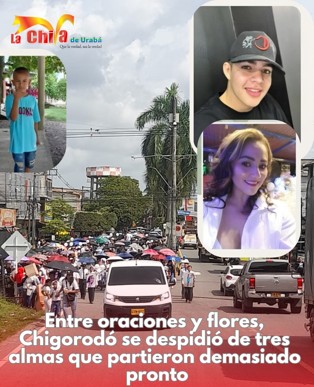 ¡Tres Dolores! Don Augusto condujo personalmente la camioneta que llevó a sus seres queridos a la última morada