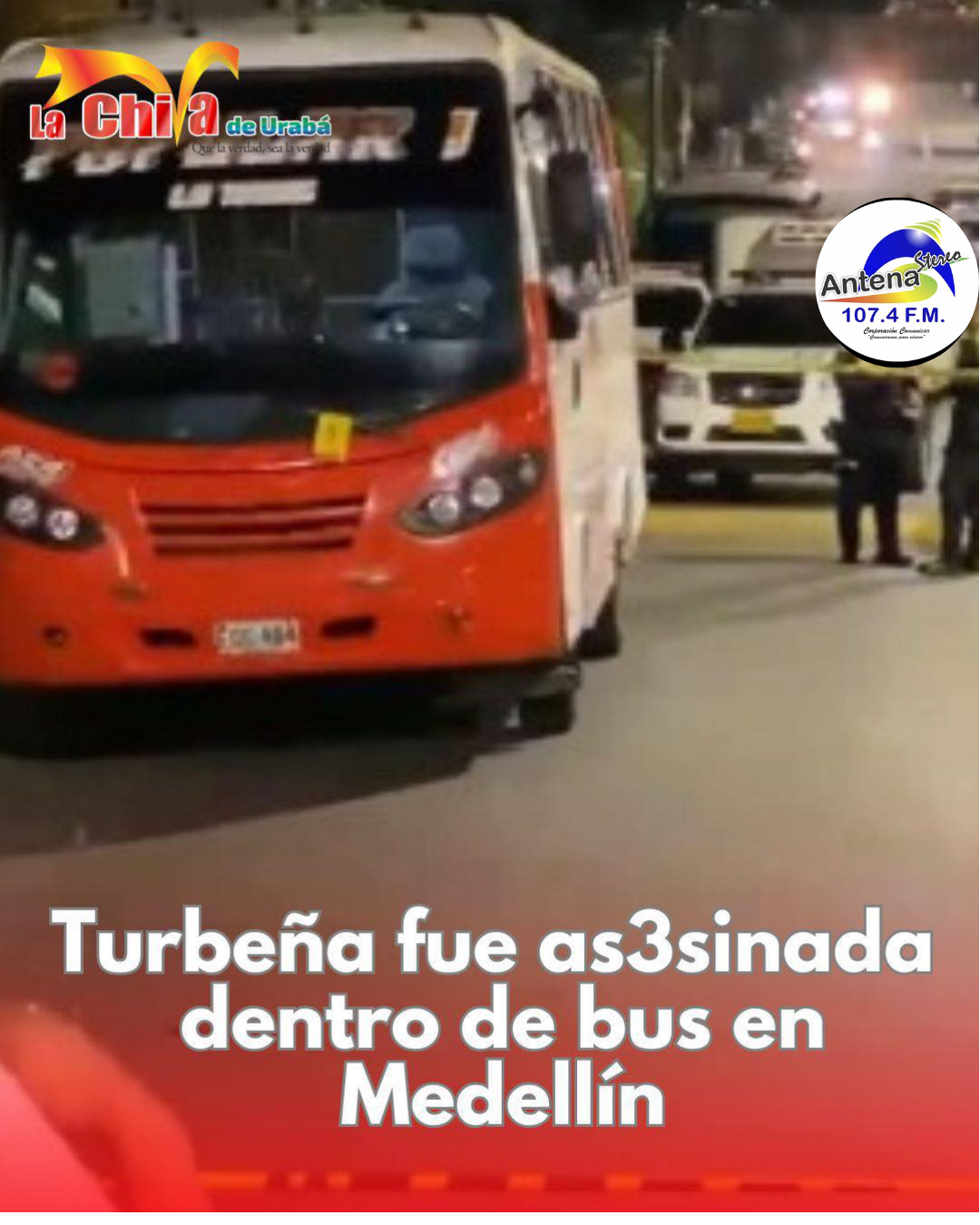 Noticias del doble asesinato dentro de bus en Medellín, iban por la venezolana; la turbeña nada tenía que ver