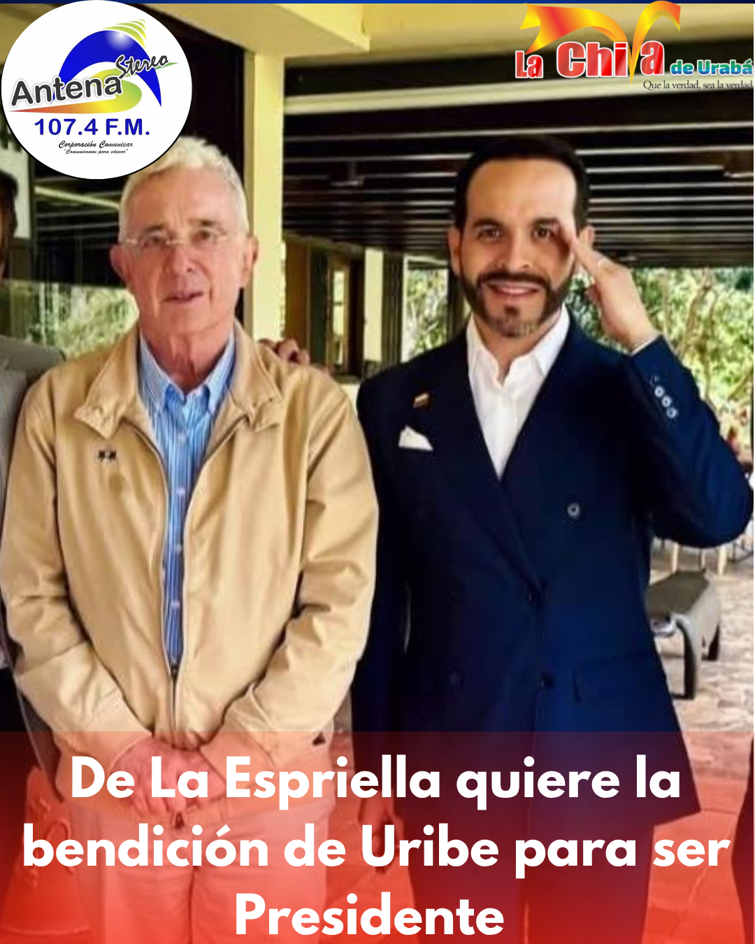 De La Espriella visitó a Uribe, ¿busca la bendición?