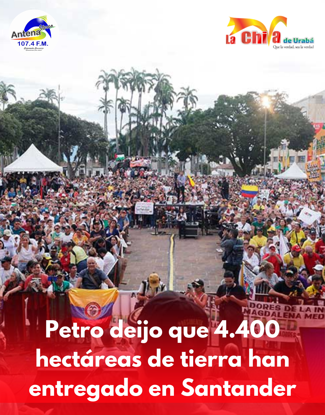 “Aquí entregamos tierras al campesinado, no se las quitamos”: presidente Petro