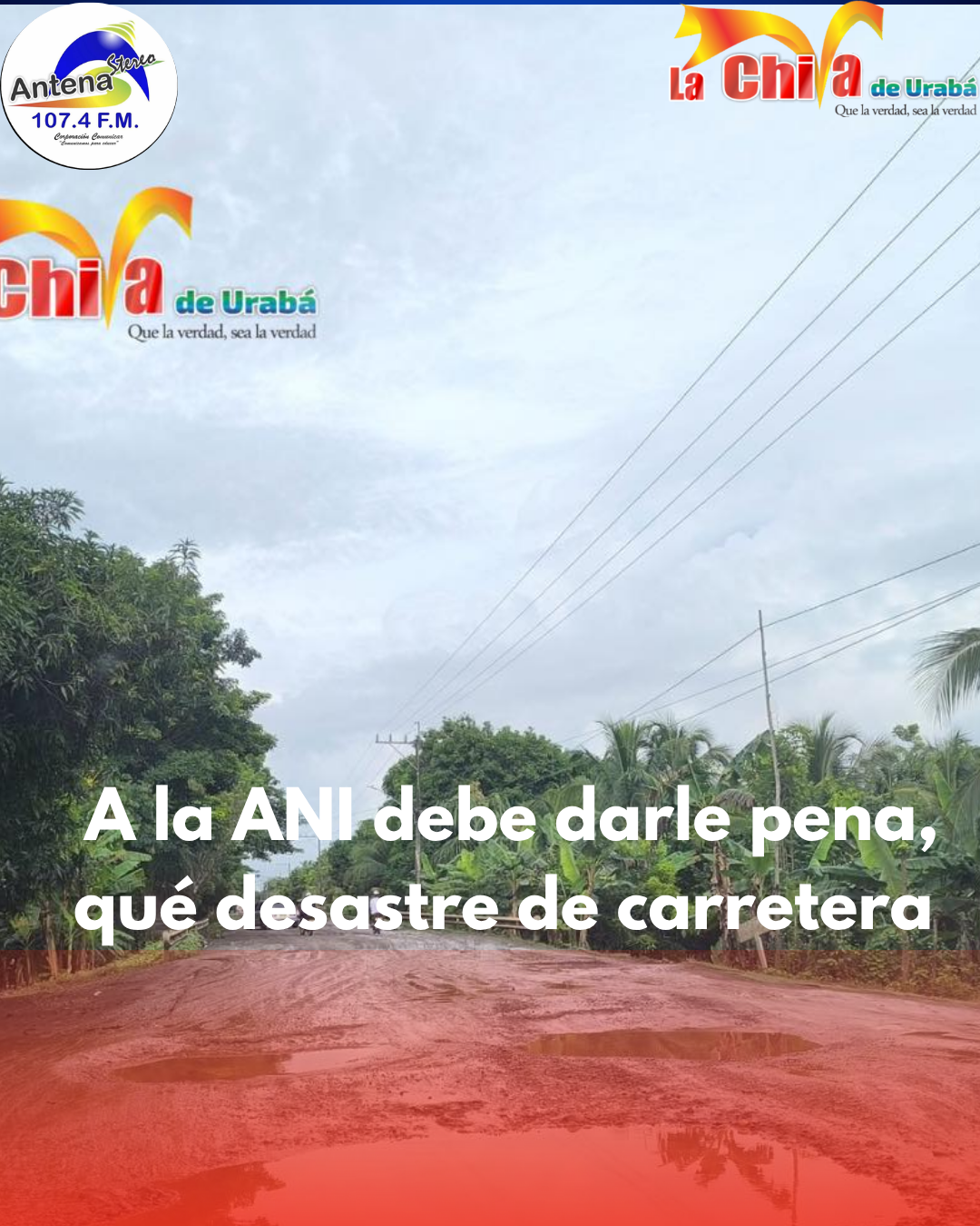 Siguen los dolores de cabeza para transportadores y pasajeros, la vía Necoclí a Arboletes da asco