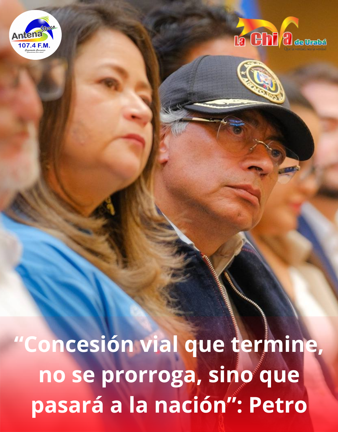 Petro anunció que concesiones viales que terminen no serán prorrogadas