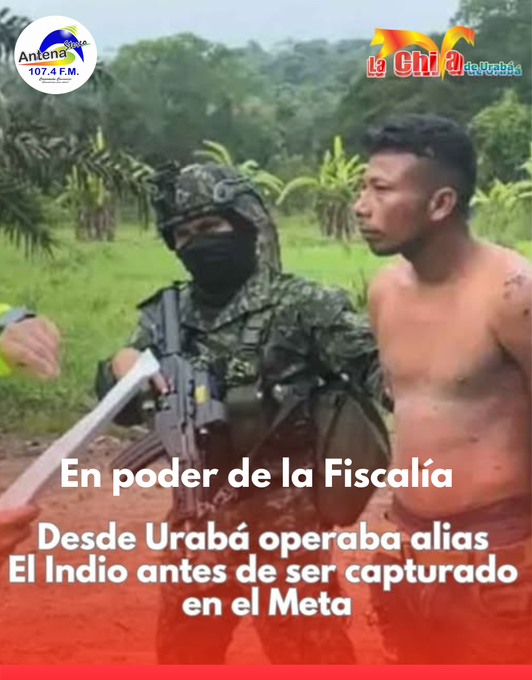Cayó alias El Indio, procedente de Urabá y vinculado a 16 homicidios en el Meta