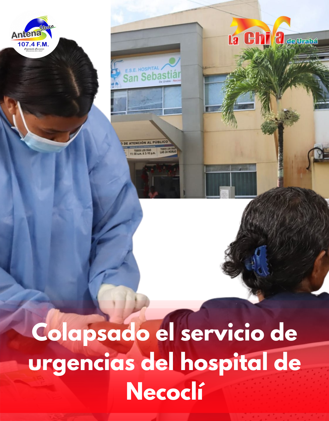 Hospital de Necoclí pide uso responsable del servicio de urgencias