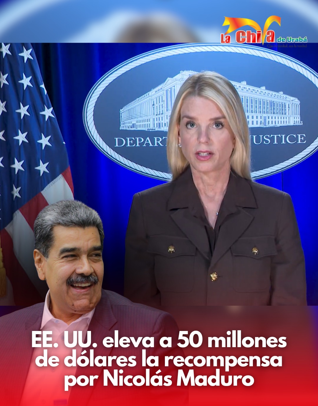 EE. UU, aumentó la millonaria recompensa por captura de Nicolás Maduro