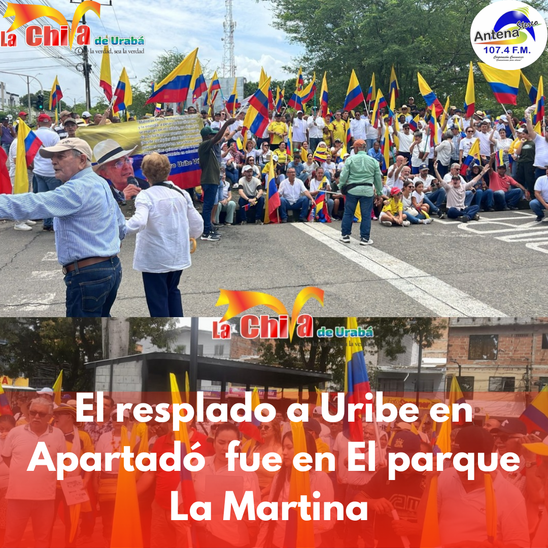 Marchas en respaldo a Álvaro Uribe tras condena a 12 años de prisión domiciliaria