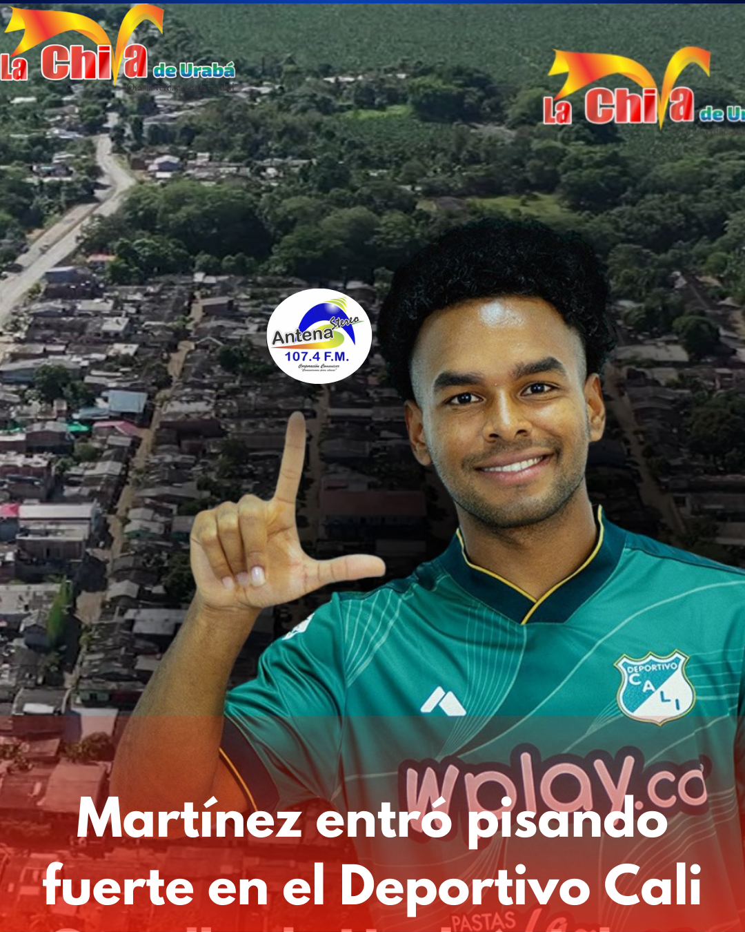 Johan Andrés Martínez, brilló en su segundo partido con Deportivo Cali