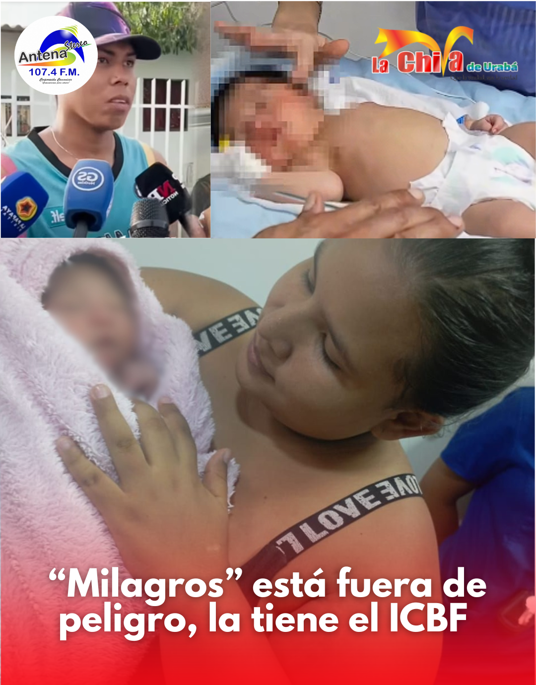 Llamarán “Milagros” a la bebé recién nacida que encontraron en el basurero