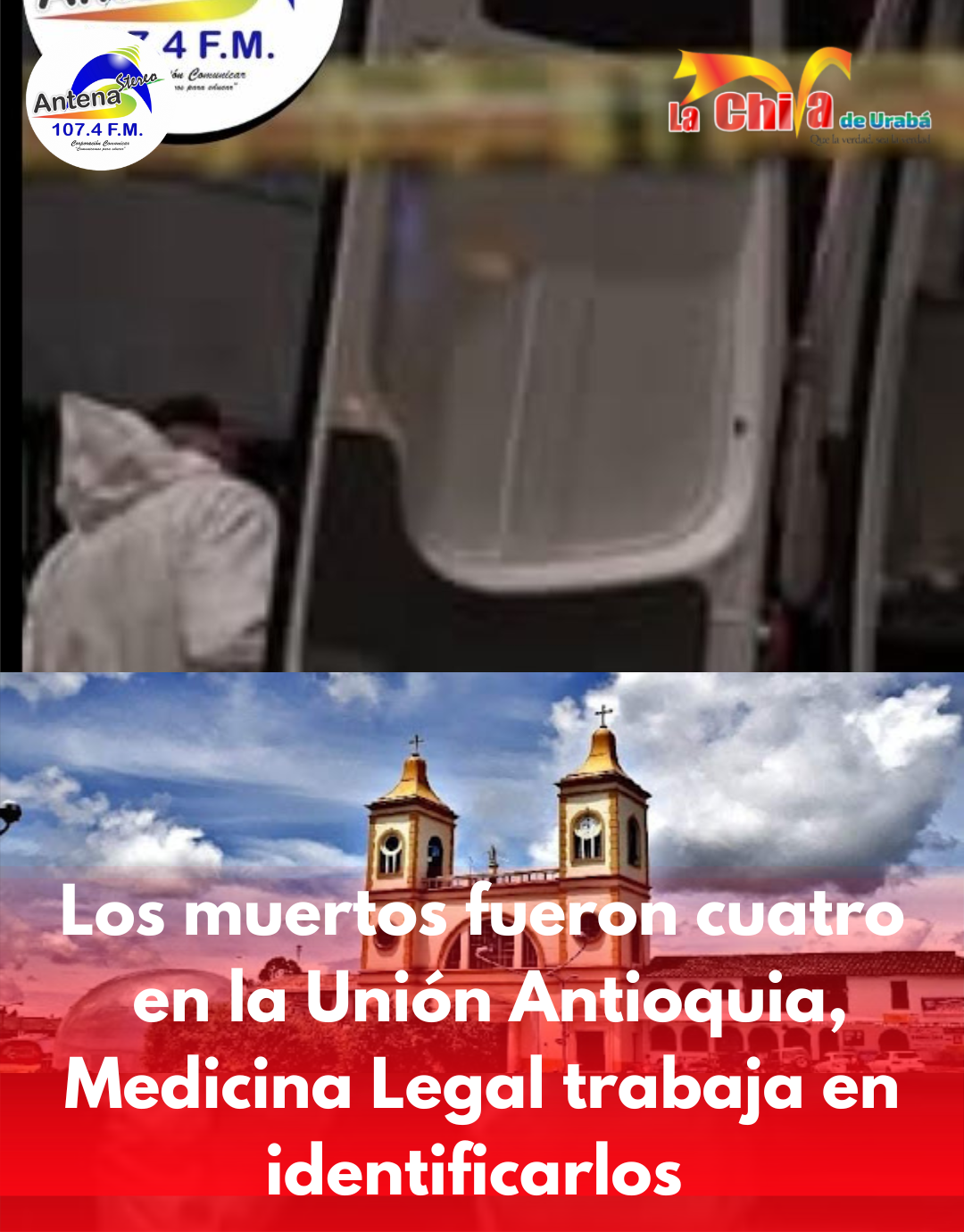 Un venezolano y tres personas de Bello sin identificar serían los muertos en la Unión