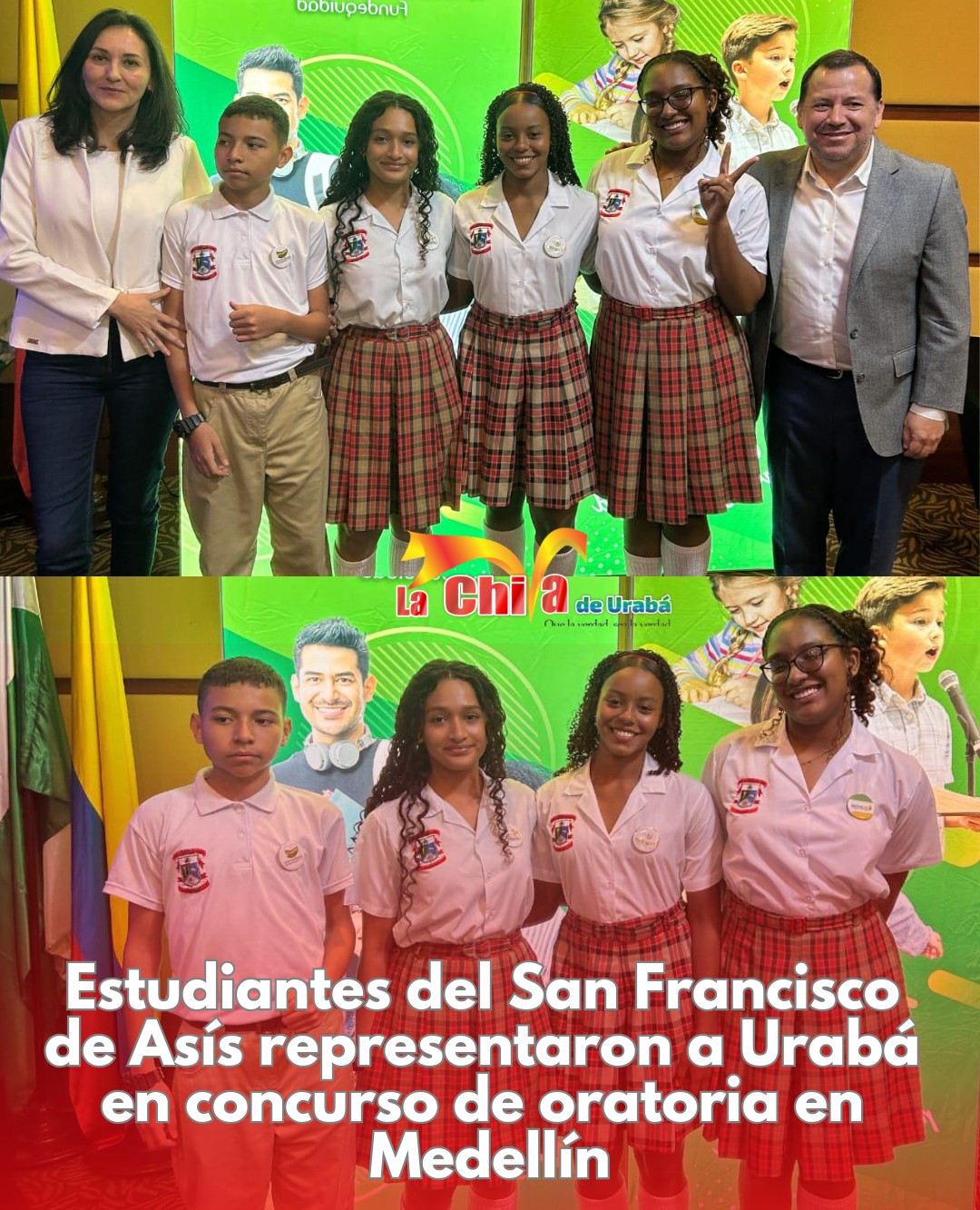 Estudiantes del San Francisco de Asís dejaron en alto el nombre de Apartadó en concurso de oratoria