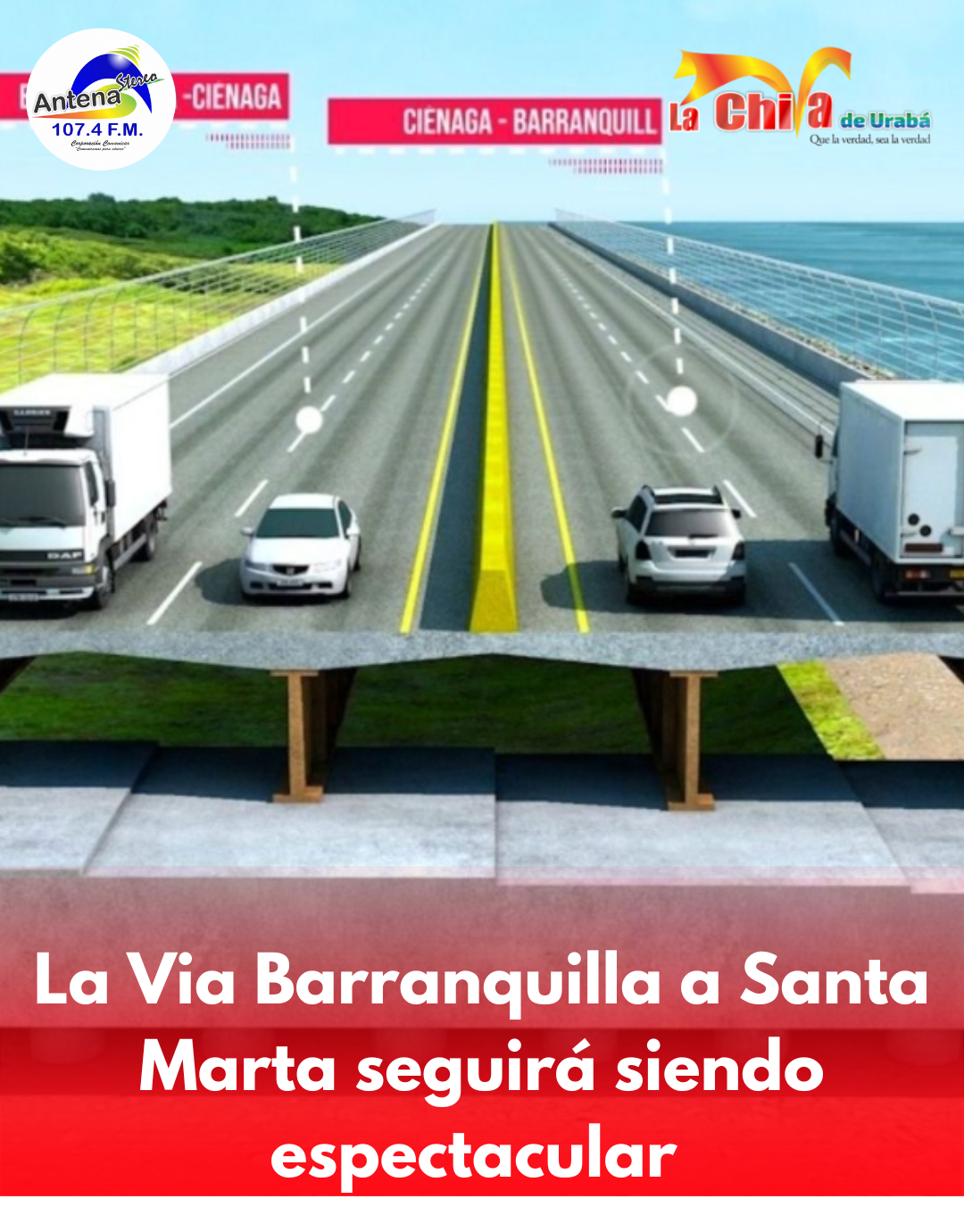 ANLA dio luz verde a viaductos en la vía Ciénaga – Barranquilla