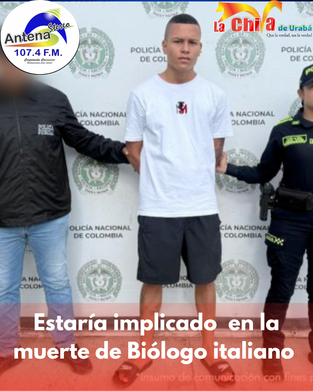Judicializado presunto implicado en el homicidio de ciudadano italiano