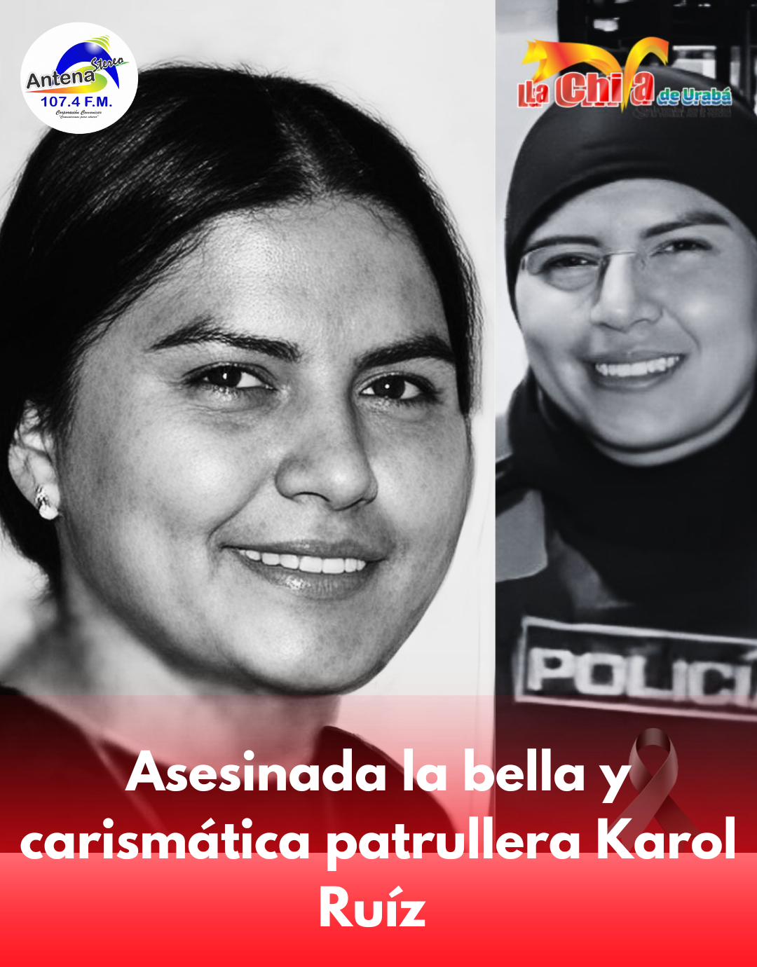 Patrullera de la Policía asesinada en Puerto Tejada, Cauca